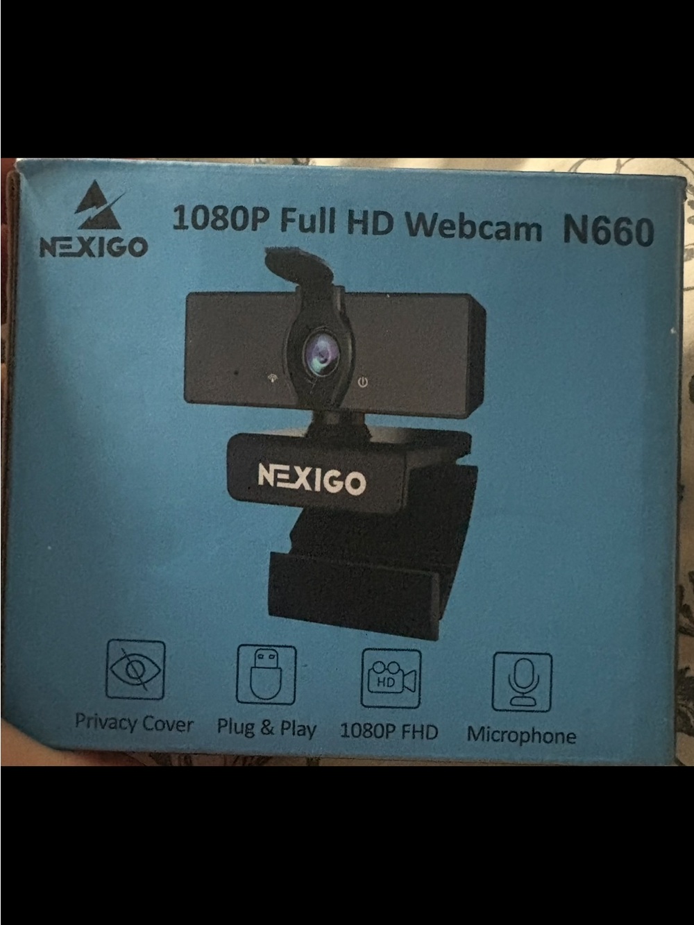 Nexigo N660 1080P Full HD Webcam - Black